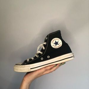 Black High Top Chuck Taylor Converse All Stars